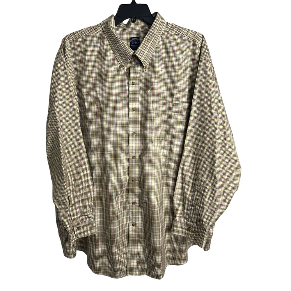 Brooks Brothers 4XL Big Man's NON Iron Casual Button Down Shirt - Picture 2 of 8